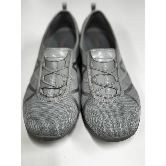 Skechers Women's Casual Breathe-Easy-A-Look Mary Jane Flat Size 11 Gray - Picture 11 of 14